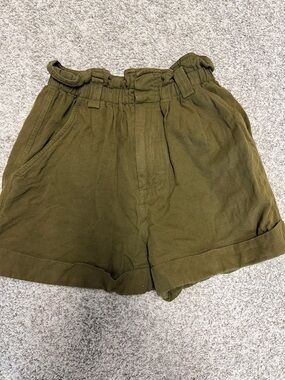 Apiece Apart Olive Green Son Cida Paperbag Shorts
